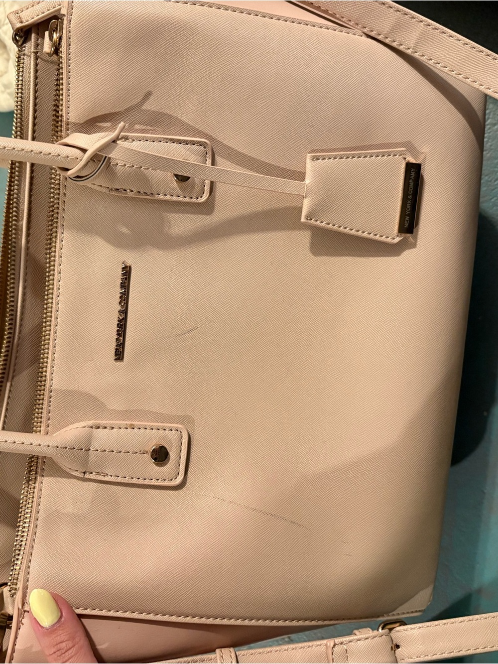 New York & Company Pale Blush Tote